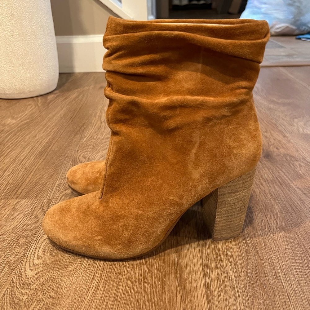 Tan booties